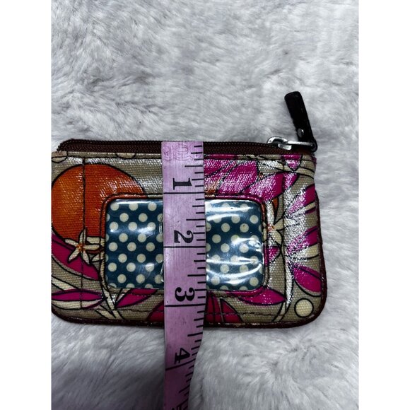 Fossil Key-Per Wristlet Wallet ID Holder Polka Dot & Floral Design - Picture 5 of 5